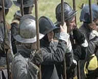 Civil war roundheads with pikes Civil war soldiers